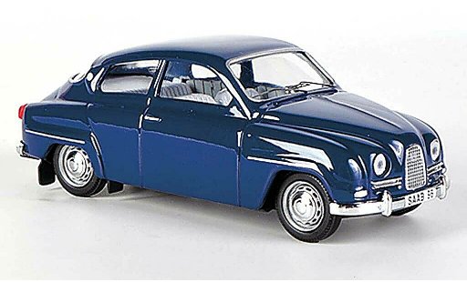 Saab 96 Base 1/43 Skandinavisk bleu 10 miniature