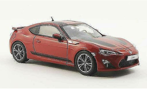 Toyota 86 2012 1/43 J Collection GT 1st Edition rouge/noire LHD miniature