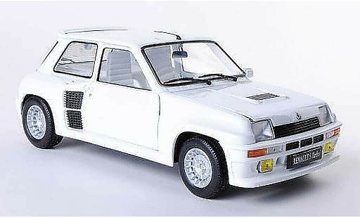 Renault 5 Turbo 1/18 Universal Hobbies blanche miniature