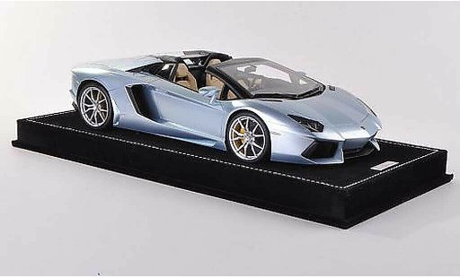 Lamborghini Aventador LP700-4 1/18 MR Collection Roadster grisebleue miniature