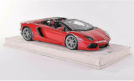 Lamborghini Aventador LP700-4 1/18 MR Collection Roadster rouge miniature