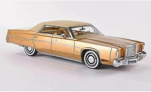 Chrysler Imperial Hardtop 1/43 Neo 4-Door Sedan gold/beige mat 1975 miniature