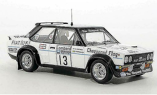 Fiat 131 Abarth 1/43 Trofeu No.13 Chequered Flag S.Andreasson / S.Lampinen RAC Rally Grande-Bretagne 1977 miniature