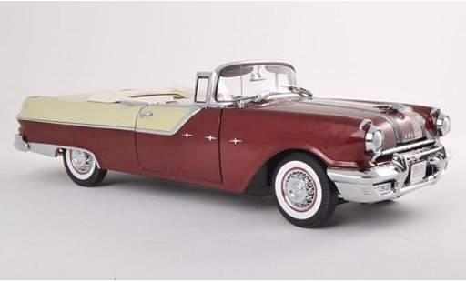 Pontiac Star Chief Convertible 1/18 Sun Star Cabriolet blanche/noire-brun 1955 miniature