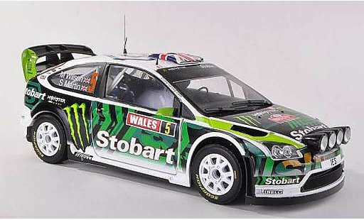 Ford Focus RS WRC 1/43 Sun Star 2008 No.5 Stobart/Monster Rally Grande-Bretagne 2010 M.Wilson/S.Martin miniature
