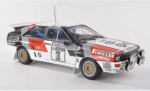 Audi Quattro a2 1/43 Sun Star No.3 Pirelli/BBS Rally Grande-Bretagne 1983 S. Blomqvist/B.Cederberg miniature