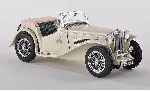 MG TC Base 1/43 Vitesse ouverte beige RHD miniature