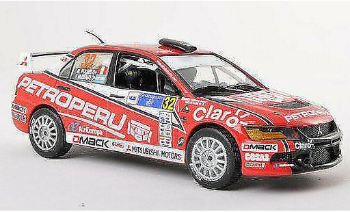 Mitsubishi Lancer Evolution IX 1/43 Vitesse No.32 Petroperu Rally Guanajuato Mexiko 2012 N.Fuchs/F.Mussano miniature