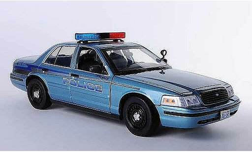 Ford Crown Police Interceptor 1/18 Greenlight Victoria Forks Twilight - Charlie's Cruiser miniature