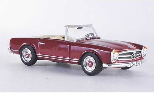 Mercedes 230 SL 1/43 WhiteBox (W113) rouge 1963 miniature
