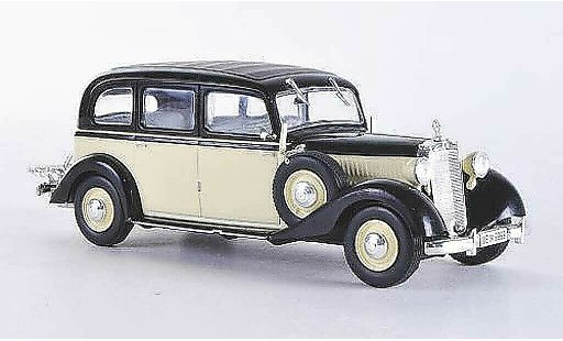 Mercedes 260 D 1/43 WhiteBox (W138) beige/noire 1936 miniature
