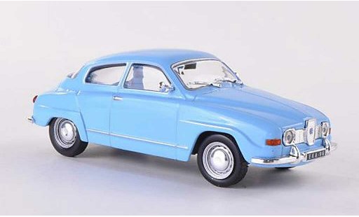 Saab 96 Base 1/43 WhiteBox bleue miniature