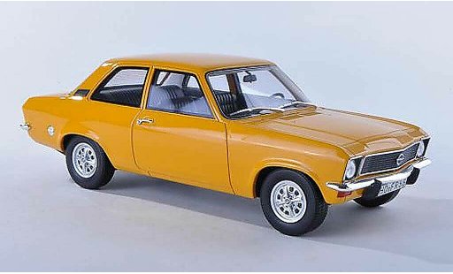 Opel Ascona A Base 1/18 BoS Models noire-jaune 2-portes limitee edition 1.000 piece 1973 miniature