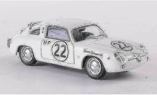 Fiat 750 Abarth 1/43 Best Zagato No.22 Team Roosevelt Sebring 1960 miniature