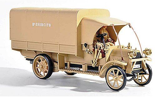 Fiat 18 Autocarro 1/43 Rio BL Italienische Armee Der Konig der Wuste + 2 Figuren 1919 miniature