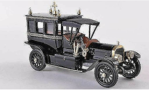 Mercedes 1908 Base 1/43 Rio Bestattungsfahrzeug noire/gold miniature