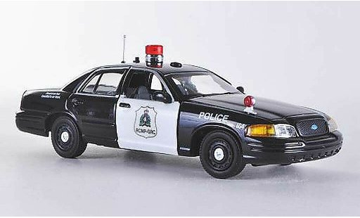 Ford Crown Police Interceptor 1/43 First Response Victoria RCMP - Royal Canadian Mounted noire/blanche (CAN) miniature