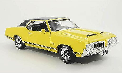 Oldsmobile Cutlass SX 1/18 Ertl jaune/noire 1970 miniature