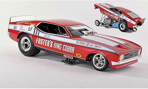 Ford Mustang Funny Car 1/43 Ertl NHRA Foster's King Cobra miniature