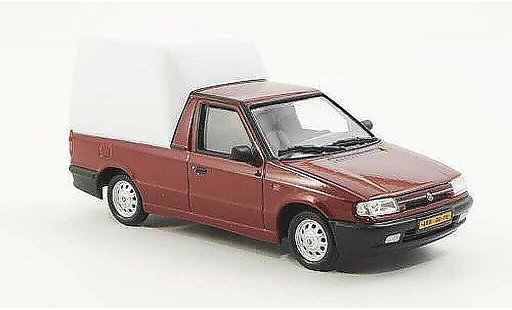 Skoda Felicia Pick-Up 1/43 Abrex rouge/blanche 1996 miniature