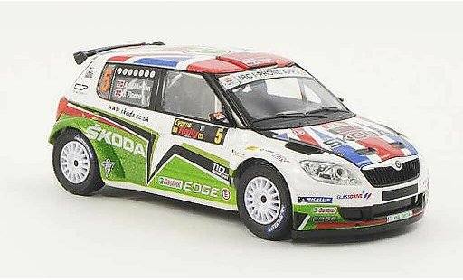 Skoda Fabia S2000 1/43 Abrex No.5 A.Mikkelsen / O.Floene Rally Zypern 2011 miniature