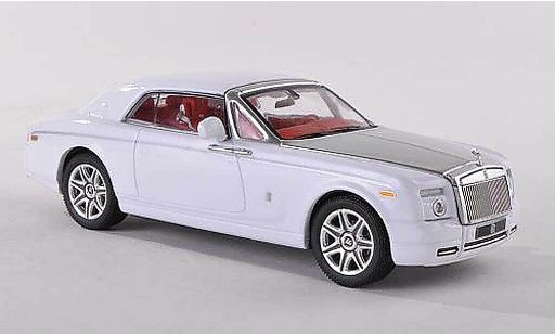 Rolls Royce Phantom 2008 1/43 IXO Coupe blanche/grise miniature