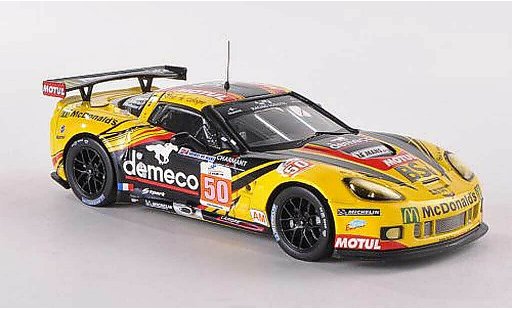 Chevrolet Corvette ZR1 1/43 IXO C6 No.50 demeco/Motul/McDonald s 24h Le Mans 2011 P.Bornhauser/J.Canal/G.Gardel miniature