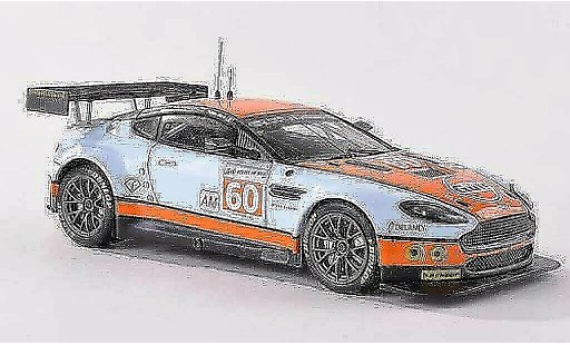 Aston Martin V8 vantage 1/43 IXO No.60 Gulf Racing 24h Le Mans 2011 F.Giroix/M.Wainwright/R.Goethe miniature