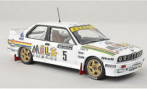 Bmw M3 course 1/43 IXO E30 No.5 Milk Energy Rally 1000 Lakes 1988 A.Vantanen/B.Berglund miniature