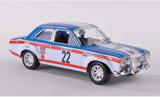 Ford Escort MK1 1/43 IXO 1600TC No.22 Chevron Rally Ypres 1970 Stapelaere/Aerts miniature