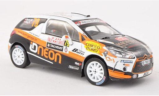 DS Automobiles DS3 R3 1/43 IXO No.79 Burri garage Rally Monte Carlo 2011 M.Burri/S.Rey miniature