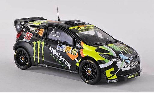 Ford Fiesta WRC 1/43 IXO No.46 Monster Monza Rally 2011 V.Rossi/C.Cassina miniature