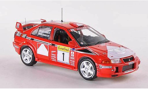 Mitsubishi Lancer Evolution VI 1/43 IXO No.1 Ralliart Rally Monte Carlo 1999 T.Makinen/R.Mannisenmaki miniature