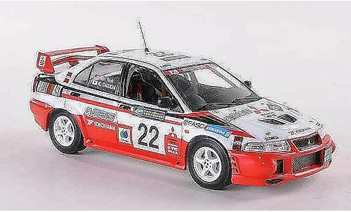 Mitsubishi Lancer Evolution VI 1/43 IXO No.22 Ralliart Rally China 1999 K.Taguchi/R.Teoh miniature