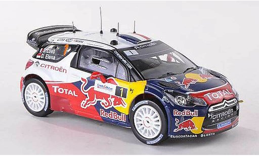 DS Automobiles DS3 WRC 2012 1/43 IXO No.1 Total Rally de France S.Loeb/D.Elena miniature
