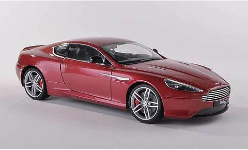 Aston Martin DB9 coupe 1/43 Welly rouge LHD miniature