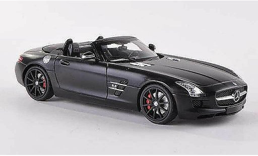 Mercedes SLS Roadster 1/43 Schuco AMG (R197) matnoire miniature