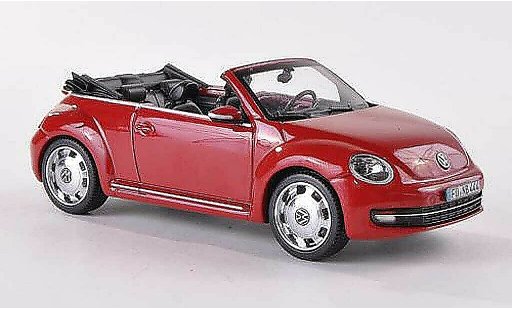 Volkswagen Beetle Cabriolet 1/43 Schuco rouge miniature