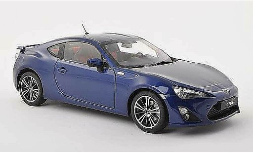 Toyota 86 2012 1/18 Autoart GT (Europa Version/LHD) noire-bleu miniature