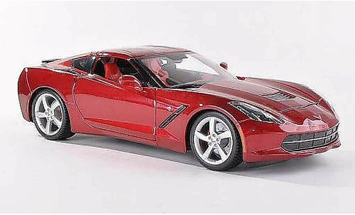 Chevrolet Corvette Stingray 1/43 Maisto C7 (C7) noire-rouge miniature