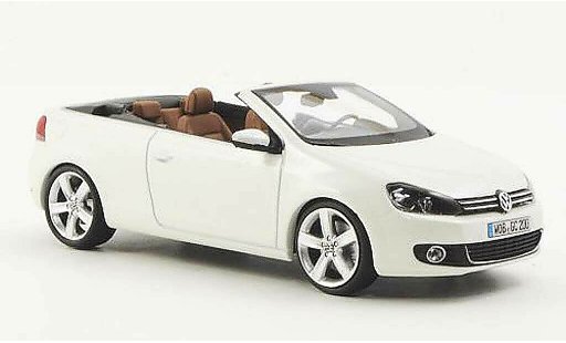 Volkswagen Golf Cabriolet 1/43 Schuco blanche 2011 miniature