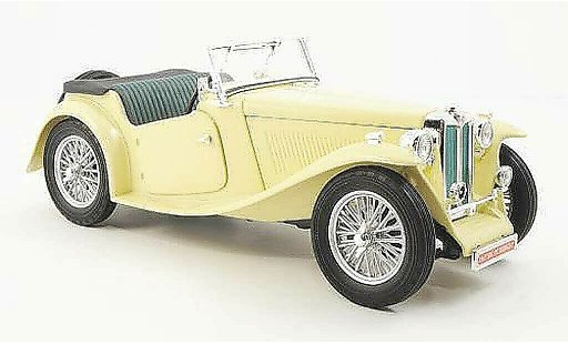 MG TC Base 1/18 Yat Ming Midget beige RHD 1947 miniature