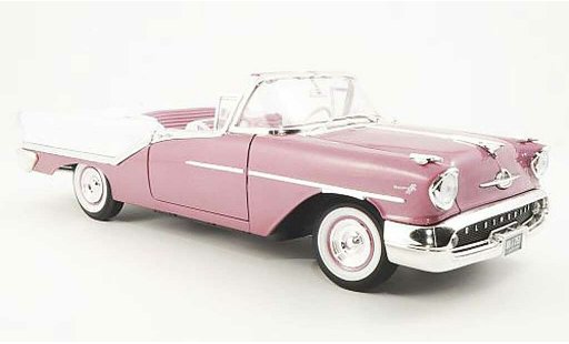 Oldsmobile Super 88 Convertible 1/18 Yat Ming Cabriolet flieder/blanche 1957 miniature