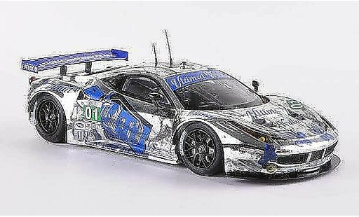 Ferrari 458 Italia GT2 1/43 Fujimi No.01 Extreme Motorsports Ultimat VodkaPetit Le Mans 2012 miniature