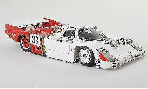 Porsche 956 1985 1/43 Spark No.33 American 100's 24h Le Mans J.Gartner/grise.Hobbs/G.Edwards miniature