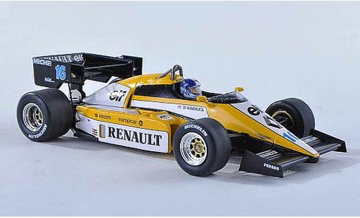 Renault F1 1984 1/43 Spark RE50 No.16 GP Grande-Bretagne D.Warwick miniature