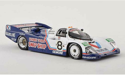 Porsche 962 1985 1/43 Spark No.8 Valvoline 24h Daytona A.J.Foyt/B.Wollek/A.Unser/T.Boutsen miniature