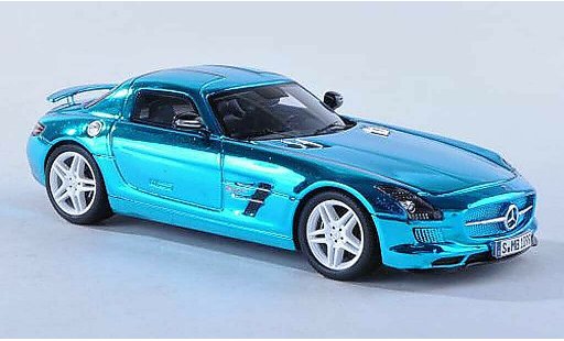 Mercedes SLS Coupe 1/43 Spark AMG E-conduire clair-bleu 2012 miniature