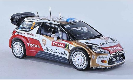DS Automobiles DS3 WRC 2013 1/43 Spark No.2 Abu Dhabi Rally Monte Carlo M.Hirvonen/J.Lehtinen miniature