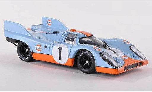Porsche 917 1971 1/43 Brumm K No.1 Scuderia JWA-Gulf 1000km Monza Siffert/Bell miniature